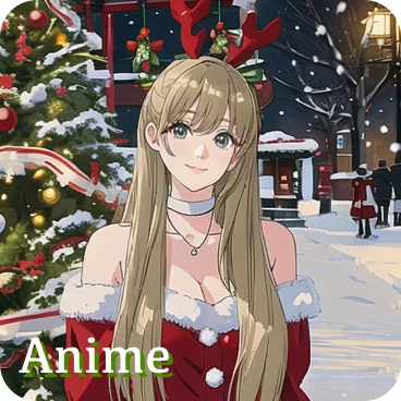 Anime style: a colorful illustrated portrait